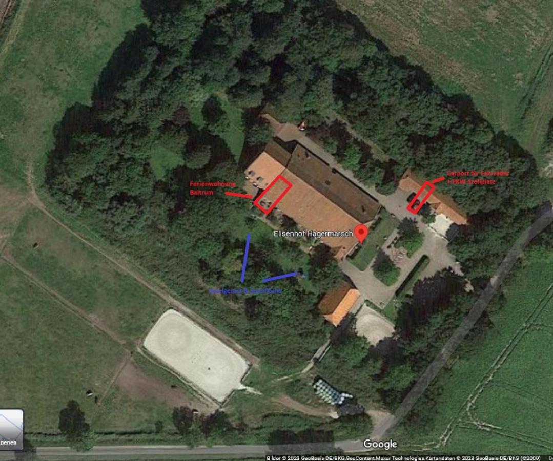 Ferienwohnung Baltrum Auf Dem Elisenhof Hagermarsch Exterior photo